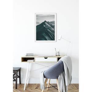 Poster Mountains Top Carta - Nero / Bianco