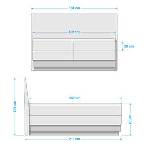 Boxspring Merkur Microvezel Atea: Modder - 180 x 200cm - H3 medium