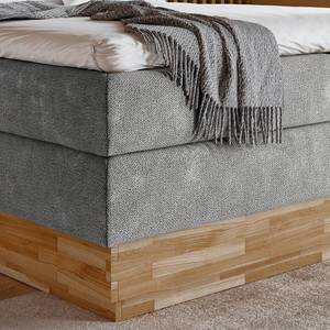 Lit boxspring Merkur Tissu Oria: Gris - 160 x 200cm - D3 medium