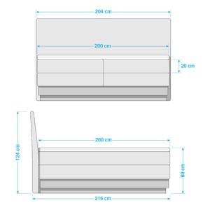 Boxspring Merkur Microvezel Atea: Modder - 200 x 200cm - Tweepersoonsmatras H3/H4