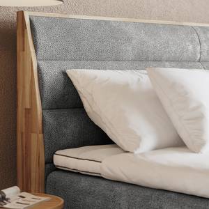 Lit boxspring Merkur Tissu Oria: Gris - 180 x 200cm - D4 ferme