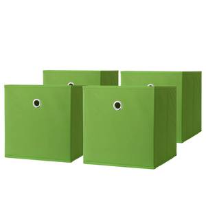 Boîte pliable Boxas Vert pomme - Lot de 4