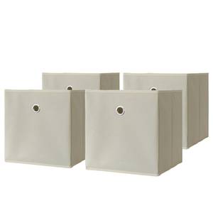 Opvouwbare box Boxas Beige - Set van 4