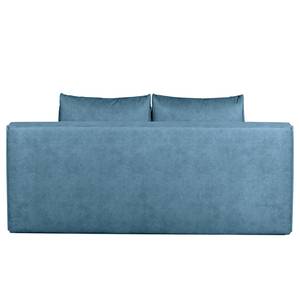 Boxspring-Schlafsofa Dingo Samt - Samt Cloe: Dunkelblau