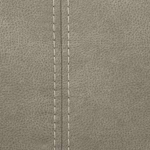 Ecksofa Gatsby Antiklederlook - Microfaser Zaira: Silbergrau - Longchair davorstehend rechts