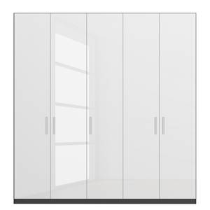 Armoire SKØP pure gloss Blanc brillant / Graphite - 225 x 222 cm