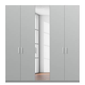 Drehtürenschrank SKØP pure reflect Seidengrau - 225 x 222 cm