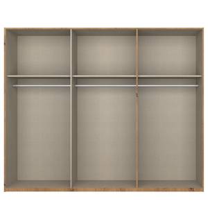 Drehtürenschrank SKØP pure gloss reflect Hochglanz Weiß / Eiche Artisan Dekor - 270 x 222 cm