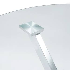 Table Pinza I Verre / Acier - Chrome