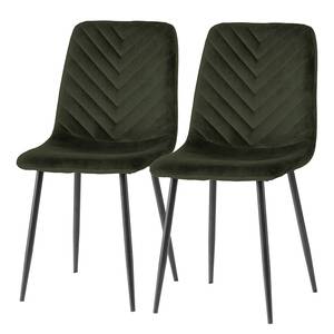 Chaises Mompeo - Lot de 2 Vert olive