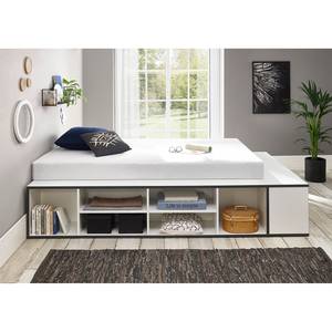 Letto Lara Bianco - Materiale a base lignea - 140 x 43 x 234 cm