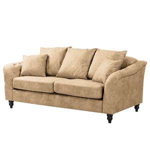 Sofa Lovis (3-Sitzer) Microfaser - Microfaser Rica: Beige