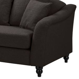 Sofa Lovis (3-Sitzer) Webstoff - Webstoff Jazy: Anthrazit