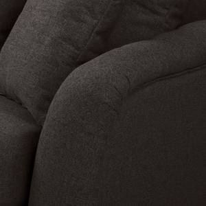 Sofa Lovis (3-Sitzer) Webstoff - Webstoff Jazy: Anthrazit