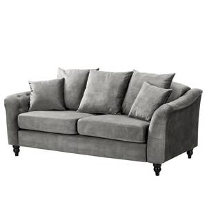 Sofa Lovis (3-Sitzer) Samt - Samt Tomi: Grau