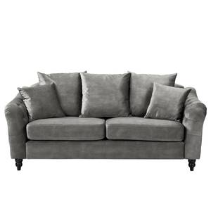 Sofa Lovis (3-Sitzer) Samt - Samt Tomi: Grau