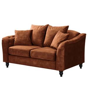 Sofa Lovis (2-Sitzer) Samt - Samt Tomi: Braun