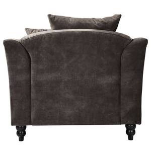 Fauteuil Lovis Velours Tomi: Gris foncé