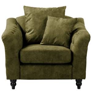 Fauteuil Lovis Microfibre Rica: Vert vieilli