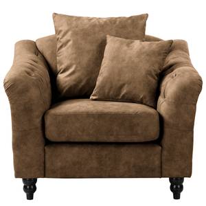 Fauteuil Lovis Microfibre Rica: Marron