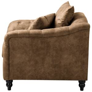 Fauteuil Lovis Microfibre Rica: Marron