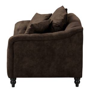 Canapé Lovis (2 places) Microfibre Rica: Marron foncé