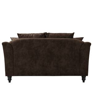 Canapé Lovis (2 places) Microfibre Rica: Marron foncé