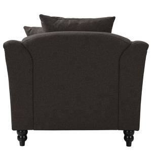 Fauteuil Lovis Geweven stof Jazy: Antracietkleurig