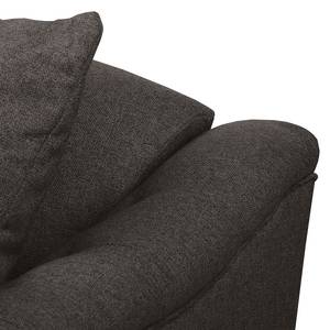 Fauteuil Lovis Geweven stof Jazy: Antracietkleurig