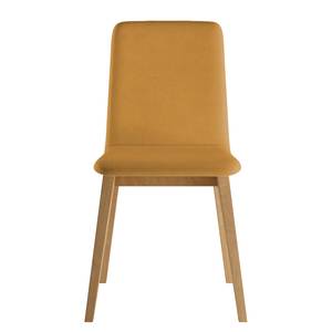 Gestoffeerde stoel Nami (set van 2) Terracotta - Lichte beukenhout
