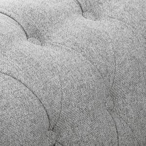 Canapé d’angle Lovis Tissu Jazy: Gris clair - Méridienne longue à droite (vue de face)