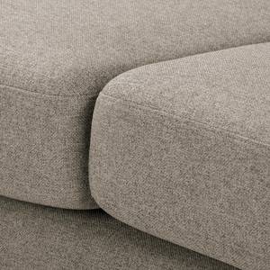 Ecksofa Lovis Webstoff - Webstoff Jazy: Cappuccino - Ottomane davorstehend links