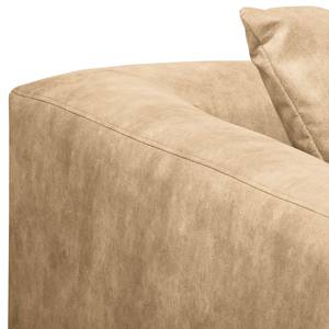 Ecksofa Lovis Microfaser - Microfaser Rica: Beige - Ottomane davorstehend links