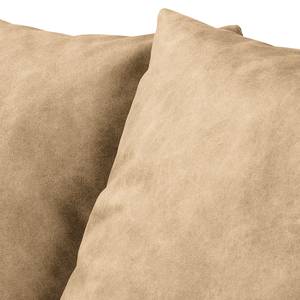 Ecksofa Lovis Microfaser - Microfaser Rica: Beige - Ottomane davorstehend links