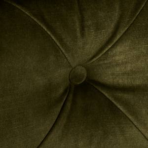 Canapé d’angle Merlin II Velours Tomi: Vert vieilli - Méridienne courte à gauche (vue de face)