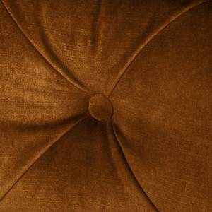 Canapé d’angle Merlin II Velours Tomi: Marron doré - Méridienne courte à droite (vue de face)