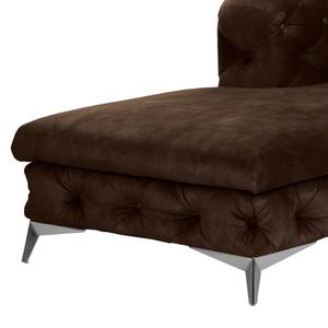 Ecksofa Merlin II Samt Tomi: Havanna - Longchair davorstehend links