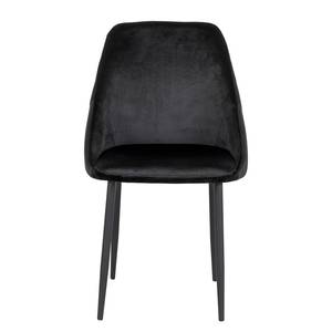 Chaises capitonnées Halley II (lot de 2) Noir