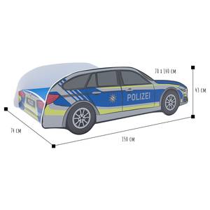 Lit voiture Police 70 x 140cm - Sans matelas