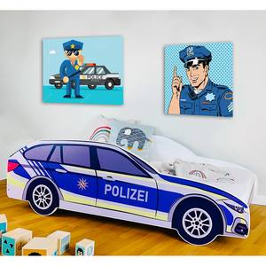 Autobed Politie 80 x 160cm - Zonder matras