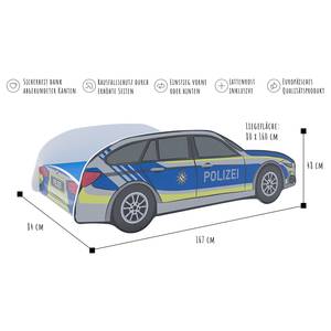 Autobed Politie 80 x 160cm - Zonder matras