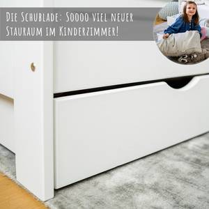 Kinderbed Niklas Wit - Koudschuimmatras