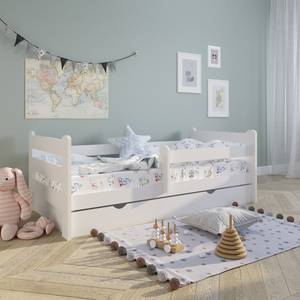 Kinderbett Niklas Weiß - Ohne Matratze