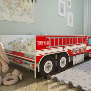 Autobett Feuerwehr 80 x 160cm - Kaltschaummatratze