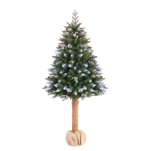 Künstlicher Weihnachtsbaum Asmine Polyethylen - Grün - ∅ 90 cm - Höhe: 220 cm