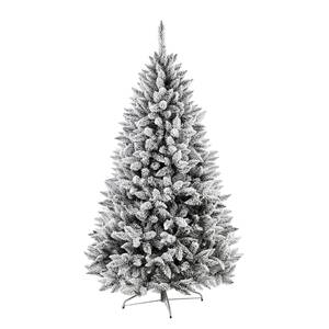 Sapin de Noël artificiel Illiam Polyéthylène - Blanc - ∅ 130 cm - Hauteur : 220 cm