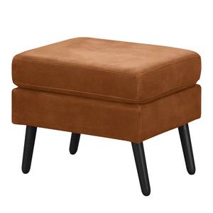 Sessel Croom Microfaser Zaira: Cognac - Mit Hocker