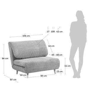 Schlafsofa Nebo Cord - Cordstoff Jino: Taupe