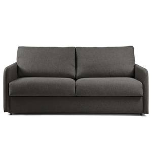 Schlafsofa Jobo Chenille - Chenille Chaja: Dunkelgrau - Breite: 202 cm