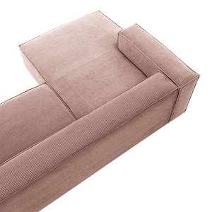 Hoekbank Mandal II ribfluweel - Corduroy Lole: Mauve - Longchair vooraanzicht links